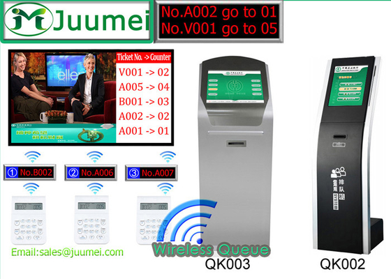 China 17&quot; 19&quot; 22&quot;Wireless Q Management System Ticket Kiosk &amp; Visitor Management Kiosk supplier