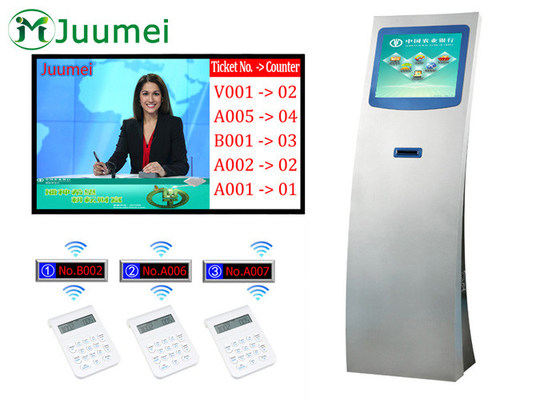 China No Noise Queue Ticket System Machine Manual With IR Touch Screen supplier