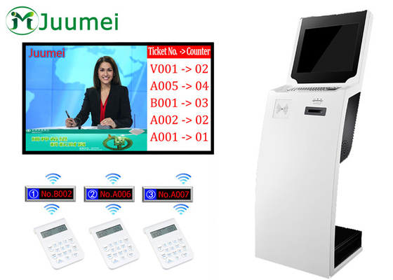 China Internal Kiosk Queue Management System Free Standing Use In Bank supplier