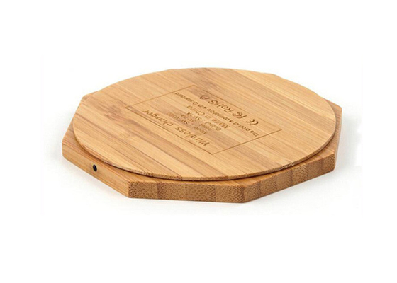 China Ultra Thin QI Wireless Charger , Bamboo QI Wireless Charger OEM Available supplier
