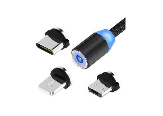 China Phone Accessories Mobile USB Cable Micro Braided 3 In 1 USB Charging Cable supplier