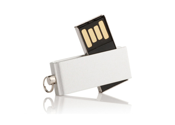 China Mini Custom Gift USB Flash Drive Customized Logo Swivel USB Drive 25g supplier