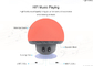 Colorful Cartoon Mushroom Bluetooth Speaker , Portable Wireless Mini Speakers With Sucker supplier
