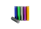 Colorful Mobile Power Bank 2600 Mah 24*24*91mm Size With Aluminium Shell supplier