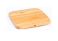 Bamboo Wooden QI Wireless Charger Shape / Logo Customized For Smart Phone supplier