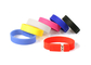 Portable Silicone Bracelet USB Flash Drive Colorful With Customized Logo supplier