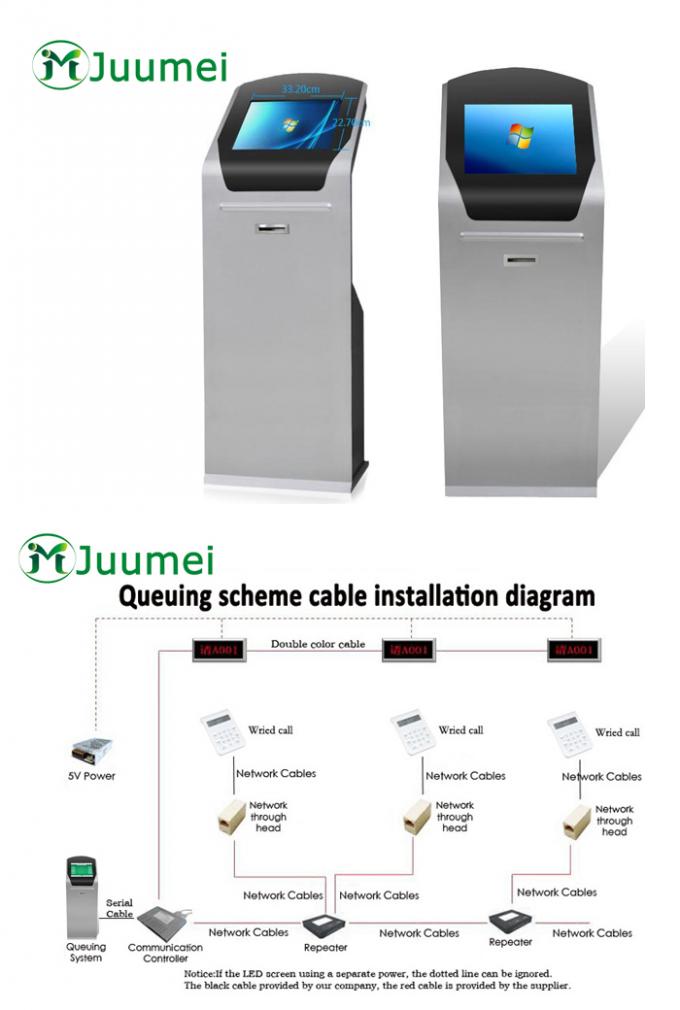 Commercial Queue Management Machine , Queue Ticket Dispenser Machine