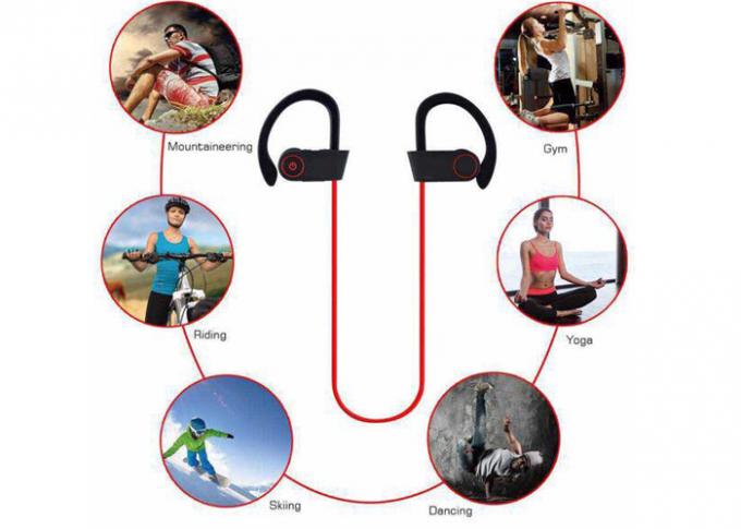 Water Resistant Sports Bluetooth Headset / Earhook Sports Headphones
