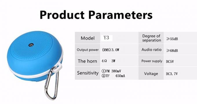 Sport Mini Wireless Bluetooth Speaker Y3 Loudspeaker FM Radio TF Card Bluetooth Speaker