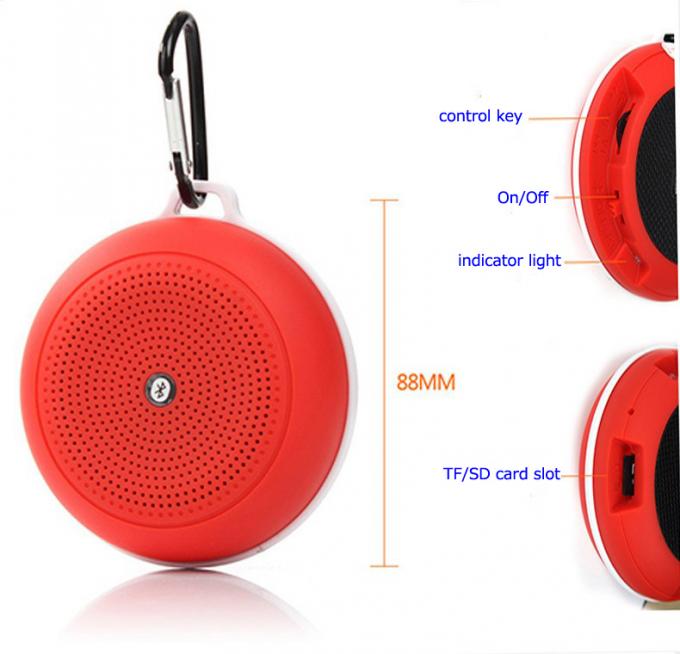 Waterproof Wireless Bluetooth Speakers , Mini Portable Wireless Speaker For Outdoor Sport