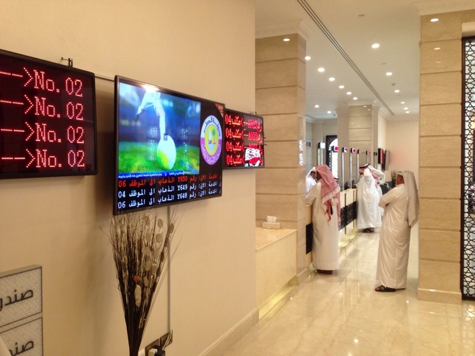 Arabic Language Juumei Wireless Queue Management Solution Software in Dubai