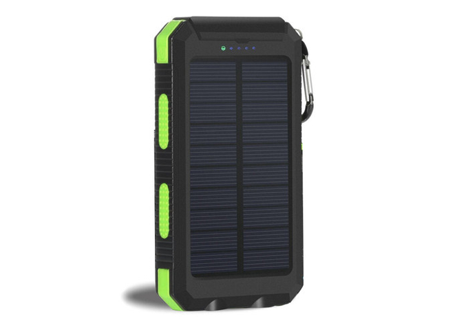 10000mah Portable Solar Power Bank 139x78x29mm Dimension Stylish Design