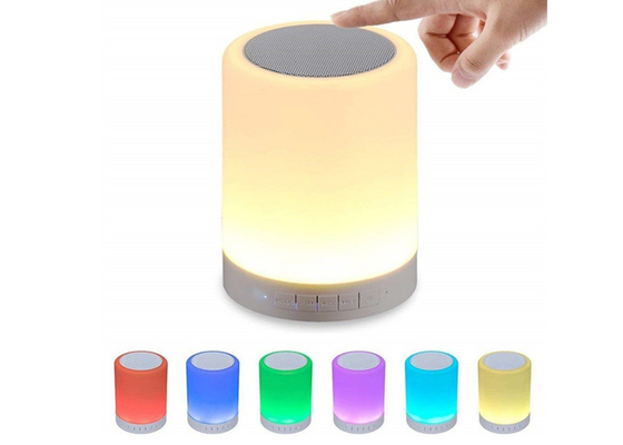 China Color Changing Mini Wireless Bluetooth Speaker , Touch Control Night Light Bluetooth Speaker supplier