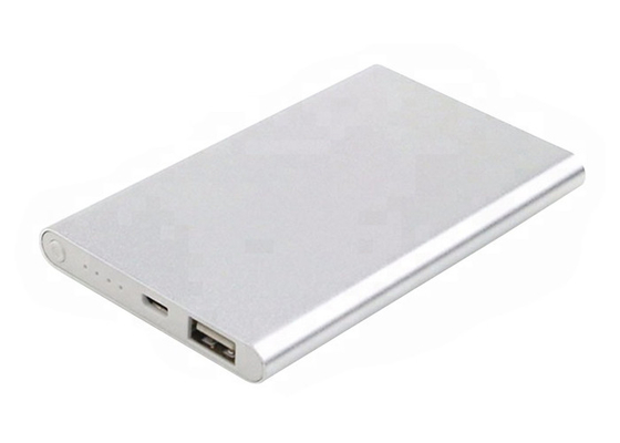 China Lightweight Aluminum Alloy Power Bank Mobile Charger 5000mah 110*68*10mm Dimension supplier