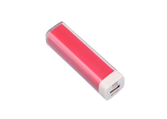 China Plastic Mobile Power Bank 2600 Mah Lipstick Portable Charger For Gift supplier