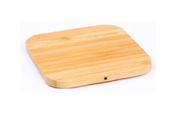 China Bamboo Wooden QI Wireless Charger Shape / Logo Customized For Smart Phone supplier
