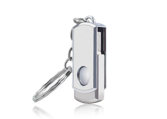 China High Read / Write Speed USB Memory Disk , Swivel USB Flash Drive With Keyring supplier