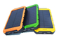 8000mah Portable Solar Power Bank , Waterproof Portable Charger For Mobile Phone supplier