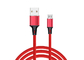 1m Length Braided USB Cable , Micro USB Charging Cable For Mobile Phone supplier